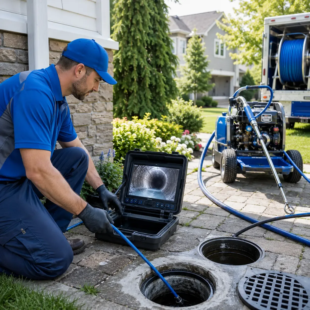 Outdoor drain cleaning professionals serving Hidden Valley, PA